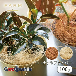 FARM マルチング材 ココナッツファイバー 100g 全2色 ( マルチング ヤシファイバー ヤシ繊維 ココナッツ繊維 カバー ココヤシ繊維 保護 わしゃわしゃ 観葉植物 鉢土隠し )