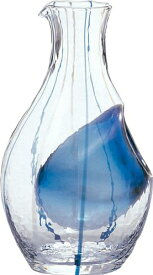 東洋佐々木ガラス カラフェ 和ガラス 冷酒 ブルー 300ml （61507）