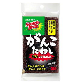 スリーエムジャパン(3M) スコッチブライト たわし がんこたわし 強力コゲ落とし 業務用 G-43 ( キッチンスポンジ スポンジ 抗菌 食器 皿 コップ ステンレス鍋 鍋 フライパン 泡 泡立ち )