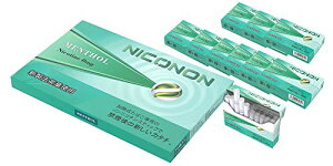 NICONON ニコノン 禁煙後の新しいカタチ。アイコス互換機 次世代ニコチン0mg加熱式スティック (メンソール, 1カートン（10箱入り）
