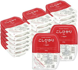 [限定ブランド商品] パックご飯 新潟県産こしひかり 200g×20個(白米) 特別栽培米 (Happy Belly)