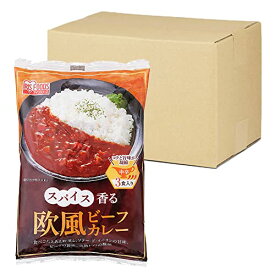 アイリスオーヤマ レトルトカレー スパイス香る欧風ビーフカレー 中辛 カレー レトルト ×36個 (製造から) 2年