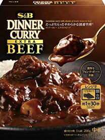 エスビー食品 ディナーカレー エクストラビーフ 中辛 200g ×5個