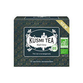 KUSMI TEA クスミティー アールグレイ 2.0g x 20ティーバック（個包装なし） オーガニック 有機JAS認証 紅茶 [正規輸入品]