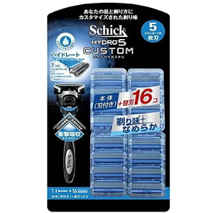 �V�b�N �n�C�h��5 �J�X�^�� �֐n 17�� 5���n �Ђ����� �E��� SCHICK HYDRO5 CUSTOM 1�� (x 1)