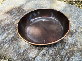 【2個セット】アンティーク銅製鉢皿/脚付き/直径23cm【アウトレット】送料無料：沖縄離島除く