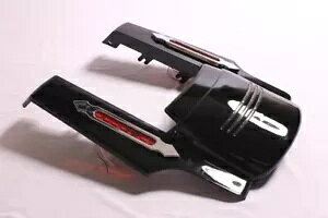 塗装済み 7 インチ リアフェンダー ストレッチ フィラー エクステンション LED ライト 4 ハーレー ツーリング 22 Painted 7" Rear Fender Stretched Filler Extension Led Lights 4 Harley Touring 22