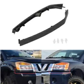 ヘッドライトモールディングトリムロワーフィラーペアセット 04-15 日産 タイタン アルマダ QX56用 Headlight Molding Trim Lower Filler Pair Set for 04-15 Nissan Titan Armada QX56