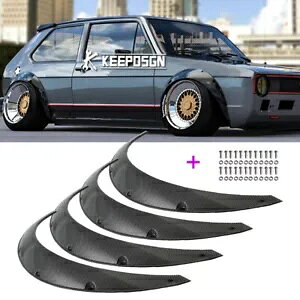 35C` J[{bNtF_[tAzC[ GNXgCh{fB VW St MK1 MK2 GTI GL GTp 35" Carbon Look Fender Flare Wheel Extra Widebody For VW Golf MK1 MK2 GTI GL GT