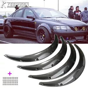 {{ S60 T5 S80 S90 J[{bNtF_[tACh{fBzC[A[`}bhK[h For Volvo S60 T5 S80 S90 Carbon Look Fender Flares Widebody Wheel Arch Mudguard