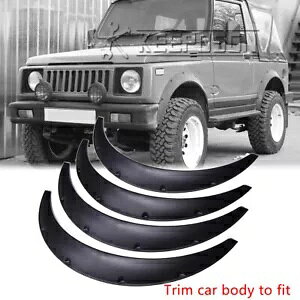 XYL TC SJ 35 C` tF_[ tA GNXg Ch {fB zC[ A[` }bhK[h 4  4x For Suzuki Samurai SJ 35" Fender Flares Extra Wide Body Wheel Arch Mudguard