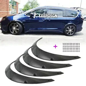 �N���C�X���[ �p�V�t�B�J 300C �p 35 �C���` �J�[�{�� ���b�N �t�F���_�[ �t���A �G�N�X�g�� ���C�h �{�f�B �L�b�g 4 �� 4pcs 35 Carbon Look Fender Flare Extra Wide Body Kit For Chrysler Pacifica 300C