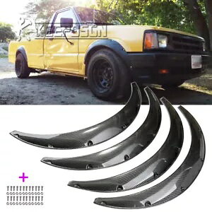 35 "}c_ B2000 B2200 gbNtF_[tACh{fBA[`}bhK[hJ[{bN 35" For Mazda B2000 B2200 Truck Fender Flares Widebody Arch Mudguard CARBON Look