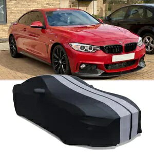 �T�e���ԃJ�o�[�����X�N���b�`�h�o�O���[�X�g���C�v�A���s�i B4/8 �V���[�Y i8 Satin Car Cover Indoor Scratch Dustproof Gray-Stripe For ALPINA B4 / 8 Series i8 �y���s�A���i�z