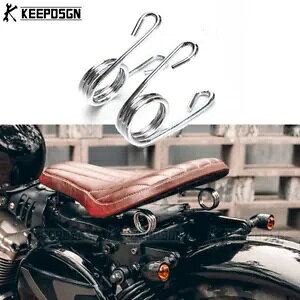N[I[goC\V[gXvOtn[[z_}nJTLp Chrome Motorcycle Solo Seat Springs Mounting For Harley Honda Yamaha Kawasaki