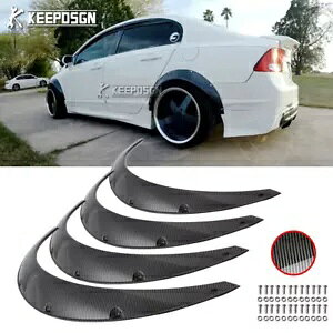 35 C` J[{ tF_[ tA Ch{fB zC[ A[` }bhK[h z_ VrbN Si nb`p 35" Carbon Fender Flares Widebody Wheel Arch Mudguard For Honda Civic Si Hatch