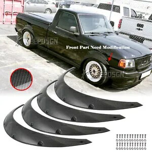 4x 35 C` J[{ tF_[ tA Ch{fB Lbg zC[ A[` tH[h W[ 1998-2011 p 4x 35h Carbon Fender Flares Widebody Kit Wheel Arches For Ford Ranger 1998-2011