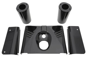 Drag Specialty - 0411-0144 - 5 �s�[�X �t�H�[�N �u���L�A���u�t�� - �u���b�N Drag Specialties - 0411-0144 - 5-Piece Fork Tin, Ribbed - Black �y���s�A���i�z