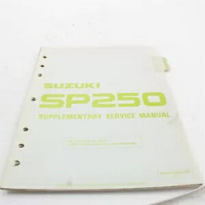 1983 �X�Y�L SP250 �⑫�T�[�r�X���}�j���A�� 99501-42000-03E 1983 Suzuki SP250 Supplementary Service Information Manual 99501-42000-03E