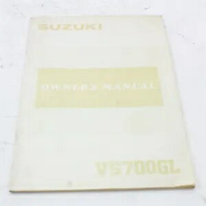 1986 �X�Y�L VS700GL VS 700 �I�[�i�[�Y���}�j���A�������q 99011-38A20-03A 1986 Suzuki VS700GL VS 700 Owners Information Manual Booklet 99011-38A20-03A �y���s�A���i�z
