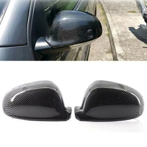 VW pStpWFb^ppT[gpJ[{t@Co[hATCh~[Jo[LbvZbg For VW for Golf for Jetta for Passat Carbon Fiber Door Side Mirror Cover Cap Set