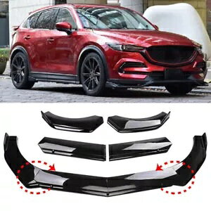 }c_ CX3 CX-30 CX-50 CX9 tgop[bvXvb^[X|C[̂鍕 For Mazda CX3 CX-30 CX-50 CX9 Front Bumper Lip Splitter Spoiler Glossy Black