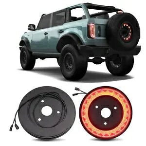 フォードブロンコ 2/4 ドア 2021-2023 LED 3rd スペアタイヤブレーキテールライトランプ For Ford For Bronco 2/4 Door 2021-2023 LED 3rd Spare Tire Brake Tail Light Lamp