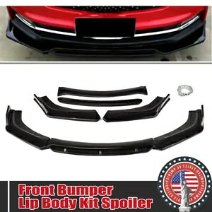 VW St MK6 MK7.5 MK7 MK8 OXubNtgop[bvXvb^[X|C[Lbg For VW Golf MK6 MK7.5 MK7 MK8 Gloss Black Front Bumper Lip Splitter Spoiler Kits