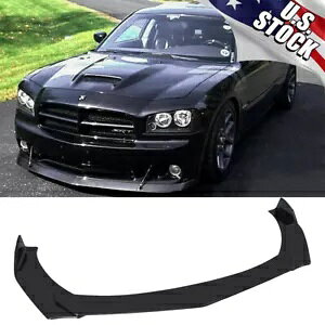 �_�b�W �`�������W���[ RT SRT SXT �p����̂���u���b�N �t�����g �o���p�[ ���b�v �`�� �{�f�B �L�b�g 4 �� 4pcs Glossy Black Front Bumper Lip Chin Body Kit For Dodge Challenger RT SRT SXT �y���s�A���i�z