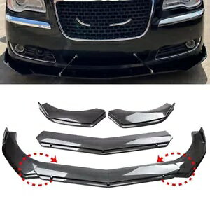 NCX[ 300 tgop[bvX|C[Xvb^[{fBLbgJ[{t@Co[č For Chrysler 300 Front Bumper Lip Chin Spoiler Splitter Body Kit Carbon Fiber US