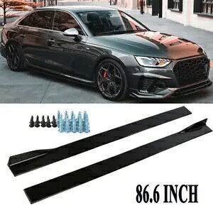 AEfB A3 S3 A4 S4 A5 S5 RS5 A7 A8 OXubNTChXJ[gbJ[Xvb^[bv For Audi A3 S3 A4 S4 A5 S5 RS5 A7 A8 Gloss Black Side Skirts Rocker Splitter Lip