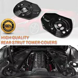 �J�[�{�����b�N���A�Ռ��z���X�g���b�g�^���[�J�o�[�R���x�b�g C8 Z51 Z06 20-24 Carbon Look Rear Shock Absorbing Strut Tower Cover For Corvette C8 Z51 Z06 20-24
