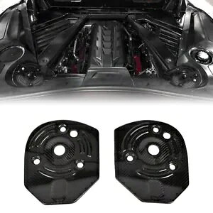 ���A���J�[�{���t�@�C�o�[���A�X�g���b�g�V���b�N�^���[�J�o�[ Mag ���C�h�g�����R���x�b�g C8 20+ Real Carbon Fiber Rear Strut Shock Tower Cover Mag Ride Trim For Corvette C8 20+ �y���s�A���i�z