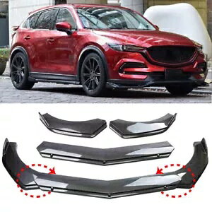 }c_ CX3 CX-30 CX-50 tgop[bvXvb^[X|C[J[{t@Co[bN For Mazda CX3 CX-30 CX-50 Front Bumper Lip Splitter Spoiler Carbon Fiber Look