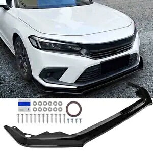 フロントバンパーリップボディキットスポイラーホンダシビックセダンスポーツハッチバック 2021-24 Front Bumper Lip Body Kit Spoiler For Honda Civic Sedan Sport Hatchback 2021-24