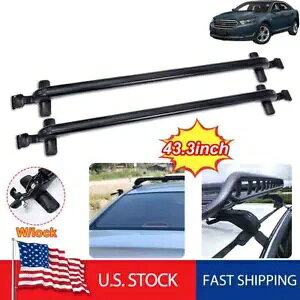 �t�H�[�h�G�b�W 2007-2023 43 110 �Z���`���[�g���Ԃ̃g�b�v���[�t���b�N�N���X�o�[�ݕ��L�����A���b�N For Ford Edge 2007-2023 43 110cm Car Top Roof Rack Cross Bar Cargo Carrier Lock �y���s�A���i�z