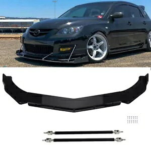 tgop[bvX|C[{fBLbg + Xgbgbh}c_ 2 3 5 6 CX-3 CX5 CX-9 Front Bumper Lip Spoiler Body Kit + Strut Rods For Mazda 2 3 5 6 CX-3 CX5 CX-9