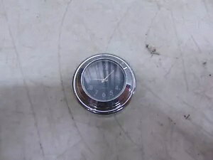 7/8 "1" I[goCnho[N[ubN_CvNH[cn[[I[goC 7/8" 1" Motorcycle Handlebar Chrome Black Dial Clock Quartz Harley Motorcycle