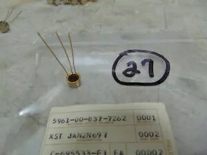 ~XybN gWX^ 27 pbN P/N: 5961-00-837-7262 JAN2N697 Mil-Spec Transisistor 27 PACK P/N: 5961-00-837-7262 JAN2N697