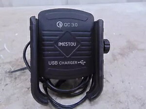 IMESTOU QC 3.0 I[goCdb}Eg USB [dt IMESTOU QC 3.0 Motorcycle Phone Mount with USB Charger