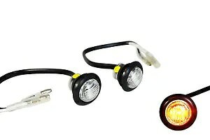 oCN LED CWP[^[ ECJ[ }[J[ gCAt {lr t[ `[up Motorbike LED Indicators Turn Signals Markers for Triumph Bonneville Frame Tube