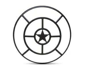 �I�[�g�o�C�̃w�b�h���C�g�J�o�[�O���������v���e�N�^�[���b�V�� 7 �C���`���^ Motorcycle Headlight Cover Grill Metal Protector Mesh 7 INCH Star Shape �y���s�A���i�z