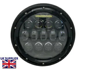 �o�C�N LED �w�b�h���C�g 7.7 �C���` �v���W�F�N�^�[ �}�b�g �u���b�N �J�t�F ���[�T�[ ���g�� �X�g���[�g �o�C�N Motorbike LED Headlight 7.7 Projector Matt Black Cafe Racer Retro Street Bike �y���s�A���i�z