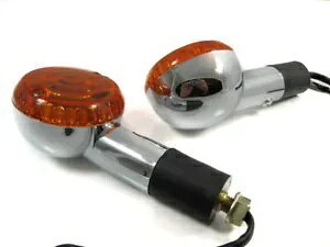 CWP[^[ ECJ[ ECJ[ XYL o o 125 200 NVbN N[ yAɓK Indicators Turn Signals Blinkers fits Suzuki Van Van 125 200 Classic Chrome PAIR