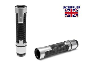 �o�[�G���h�t���V���o�[�n���h�O���b�v �z���_ CB 125 250 300 400 500 600 650 750 900�p Silver Handgrips with Bar Ends for Honda CB 125 250 300 400 500 600 650 750 900 �y���s�A���i�z