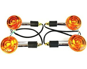 }n hbOX^[ 650 1100 NVbN JX^p 2 yA N[ E }[NtCWP[^[ 2 Pairs Chrome E-marked Indicators for Yamaha Dragstar 650 1100 Classic Custom