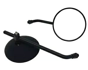 I[goC\ȃ~[TChAr[}bgubN 10 ~[gṽlW Motorcycle Adjustable Mirrors Side Rear View Matt Black 10mm Clockwise Thread