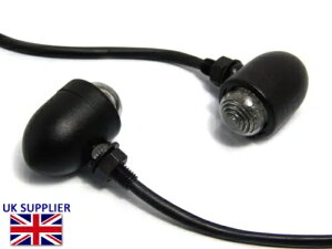 BMW Boxer Airhead Cafe Racer & Scrambler Project �p LED �C���W�P�[�^�[ - �}�b�g�u���b�N LED Indicators for BMW Boxer Airhead Cafe Racer & Scrambler Project - Matt Black �y���s�A���i�z