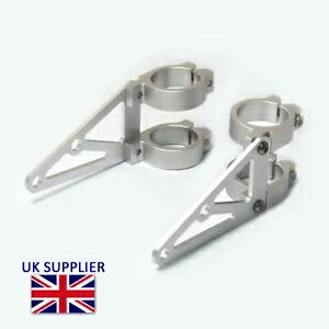 I[goC̃wbhCguPbg 44-45 ~[gtH[N}EgA~jEJtF[T[ Motorcycle Headlight Brackets 44-45mm Fork Mount Brushed Aluminium Cafe Racer