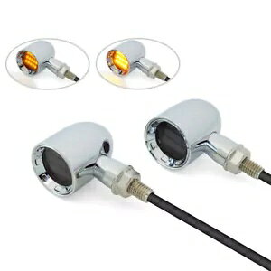 oCN LED CWP[^[ NVbN N[ JX^ {o[ tg܂̓A DRL t Motorbike LED Indicators Classic Chrome Custom Bobber Front or Rear with DRL